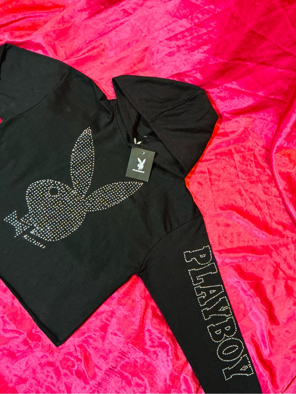 Playboy Rhinestone Hoodie 💋 - Picture 2 of 4